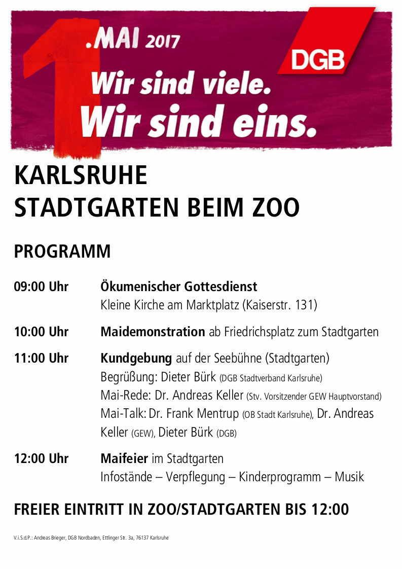 1. Mai Karlsruhe